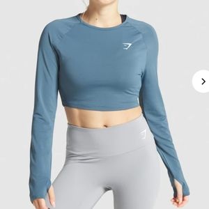Gymshark TRAINING LONG SLEEVE CROP TOP